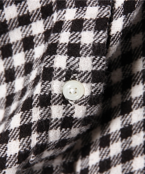 CIAOPANIC TYPY（チャオパニックティピー）の「ネルギンガムシャツ（シャツ/ブラウス・レディース・ブラック/グリーン/ピンク・SMALL/MEDIUM）」の11枚目の写真