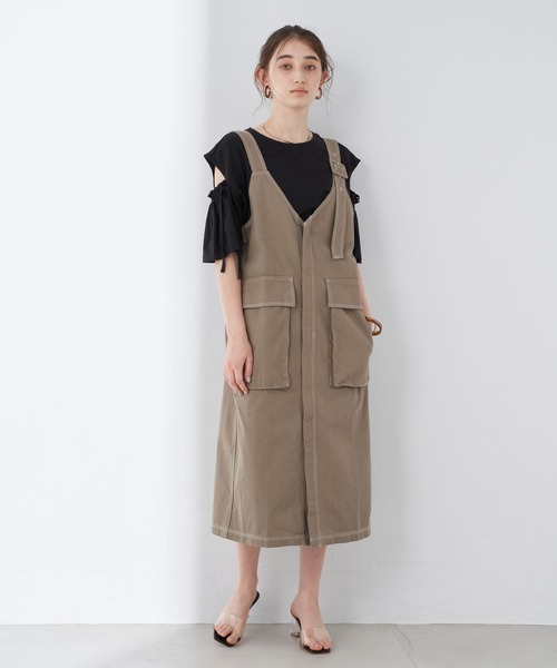 Editt by YECCA VECCA 2wayオーバーオールスカート Editt by YECCA VECCA 2wayオーバーオールスカート