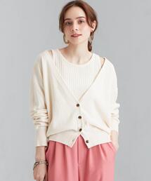 green label relaxing | [ 手洗い可能 ] CFC アメスリ タンクトップ + カーディガン ツイン ニット(カーディガン/ボレロ)