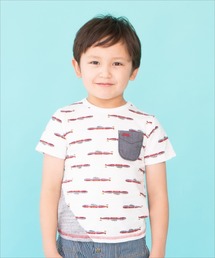 RAGMART（ラグマート）の「総柄プリントTシャツ 潜水艦（Tシャツ/カットソー・キッズ）」