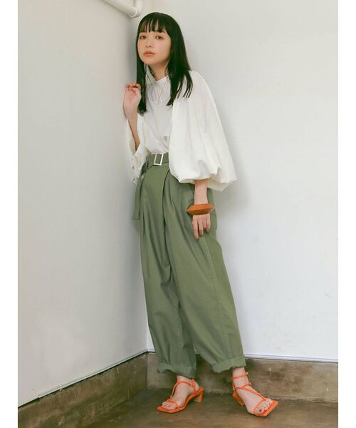 Ungrid（アングリッド）の「ストラップヒールサンダル（サンダル・レディース・ブラック/オレンジ/ブルー・S/M/L）」の11枚目の写真