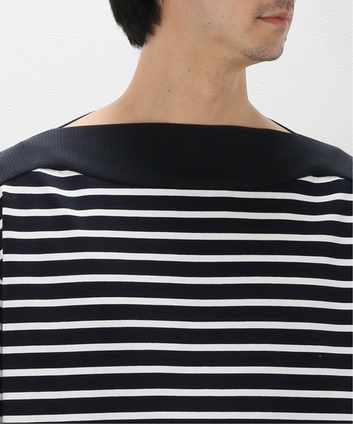 EDIFICE(エディフィス)の「KNIT BOAT BASQUE BORDER(Tシャツ/カットソー・メンズ・ダークブルー・MEDIUM/LARGE)」の9枚目の写真