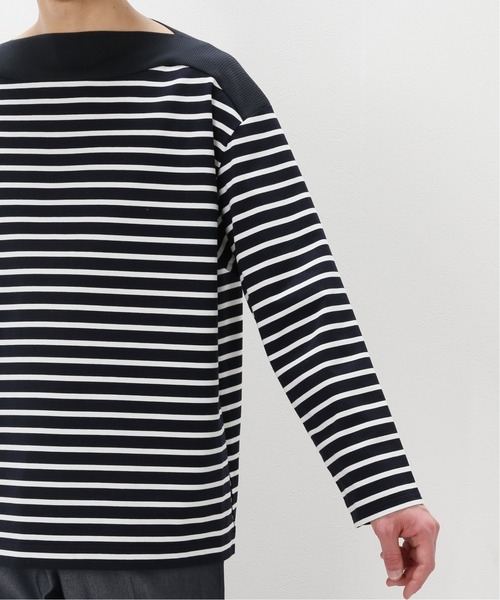 EDIFICE(エディフィス)の「KNIT BOAT BASQUE BORDER(Tシャツ/カットソー・メンズ・ダークブルー・MEDIUM/LARGE)」の3枚目の写真