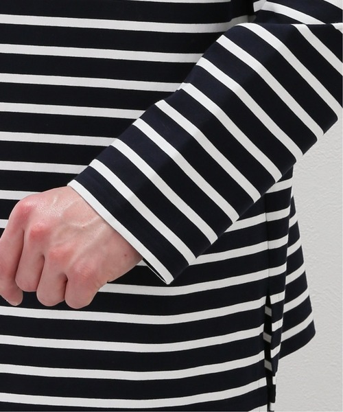 EDIFICE(エディフィス)の「KNIT BOAT BASQUE BORDER(Tシャツ/カットソー・メンズ・ダークブルー・MEDIUM/LARGE)」の4枚目の写真