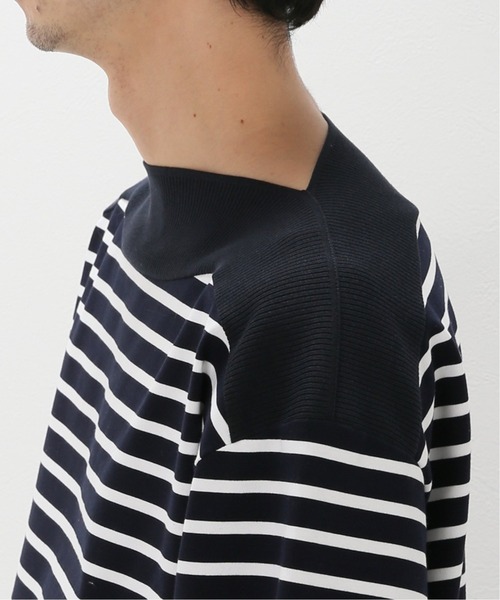 EDIFICE(エディフィス)の「KNIT BOAT BASQUE BORDER(Tシャツ/カットソー・メンズ・ダークブルー・MEDIUM/LARGE)」の7枚目の写真