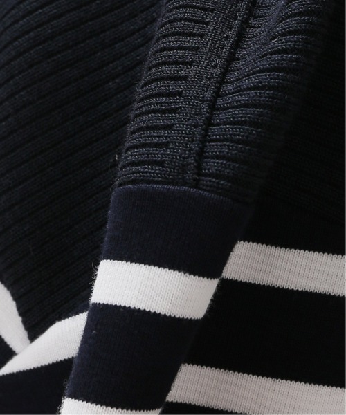 EDIFICE(エディフィス)の「KNIT BOAT BASQUE BORDER(Tシャツ/カットソー・メンズ・ダークブルー・MEDIUM/LARGE)」の5枚目の写真