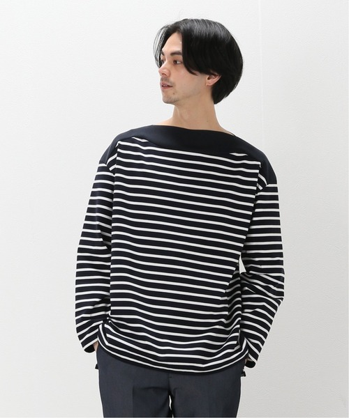 EDIFICE(エディフィス)の「KNIT BOAT BASQUE BORDER(Tシャツ/カットソー・メンズ・ダークブルー・MEDIUM/LARGE)」の17枚目の写真