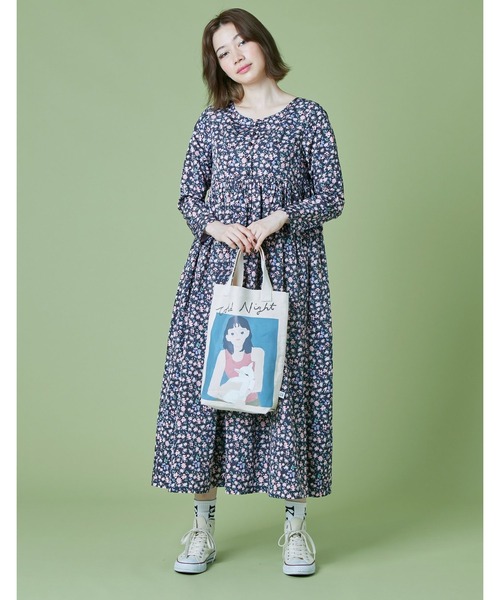 Little sunny bite(リトルサニーバイト)の「【Little sunny bite】Charlotte mei x little sunny bite little girl tote bag(トートバッグ・レディース・ナチュラル・FREE)」の3枚目の写真