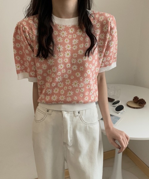 ABITOKYO（アビトーキョー）の「花柄クルーネックブラウス（シャツ/ブラウス・レディース・ブラック/パープル/オレンジ/ブルー・FREE）」の18枚目の写真
