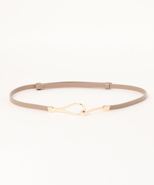 NATURAL BEAUTY BASIC（ナチュラルビューティーベーシック）の「Ｕバックルフックベルト（ベルト・レディース・ダークブラウン/オフホワイト/ベージュ系その他2・FREE）」の3枚目の写真
