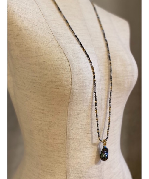 BEARDSLEY（ビアズリー）の「《VELATTI》ネックレス（ネックレス・レディース・ブラック・FREE）」の4枚目の写真