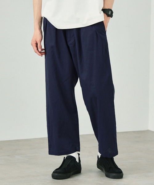 EDWIN(エドウィン)の「ツータック チノ クロップド(チノパンツ・メンズ・ブラック/ベージュ/ネイビー/カーキ・S/M/L/XL)」の4枚目の写真