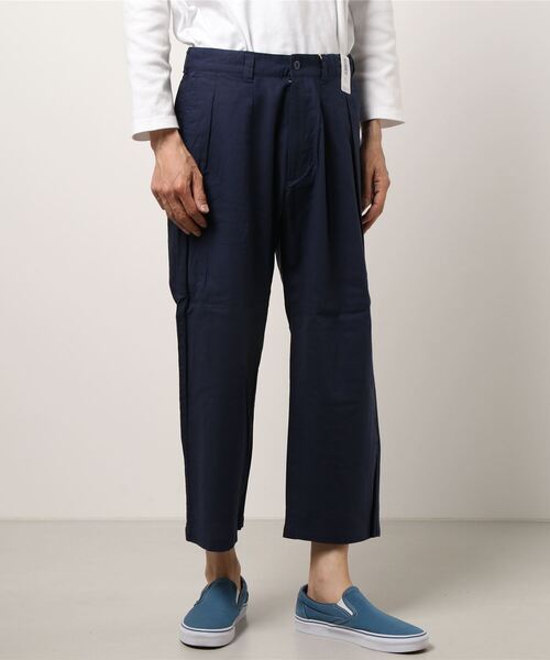 EDWIN(エドウィン)の「ツータック チノ クロップド(チノパンツ・メンズ・ブラック/ベージュ/ネイビー/カーキ・S/M/L/XL)」の10枚目の写真