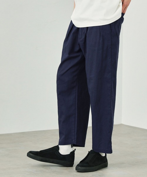 EDWIN(エドウィン)の「ツータック チノ クロップド(チノパンツ・メンズ・ブラック/ベージュ/ネイビー/カーキ・S/M/L/XL)」の18枚目の写真