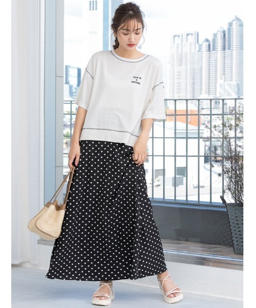 fifth（フィフス）の「ドットロングスカート（スカート・レディース・ホワイト/ブラック・MEDIUM）」の10枚目の写真
