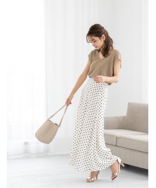 fifth（フィフス）の「ドットロングスカート（スカート・レディース・ホワイト/ブラック・MEDIUM）」の15枚目の写真