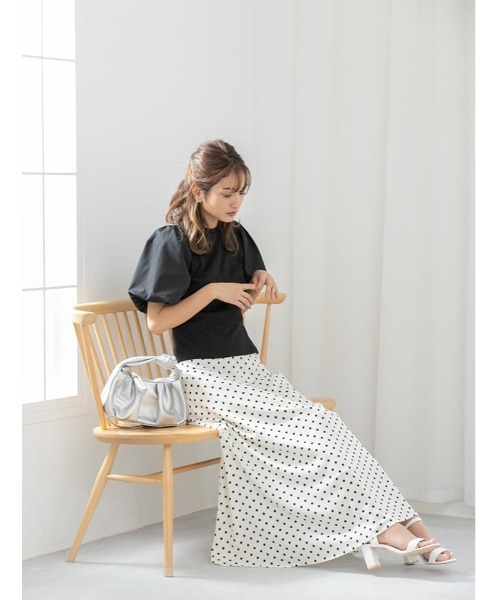 fifth（フィフス）の「ドットロングスカート（スカート・レディース・ホワイト/ブラック・MEDIUM）」の17枚目の写真