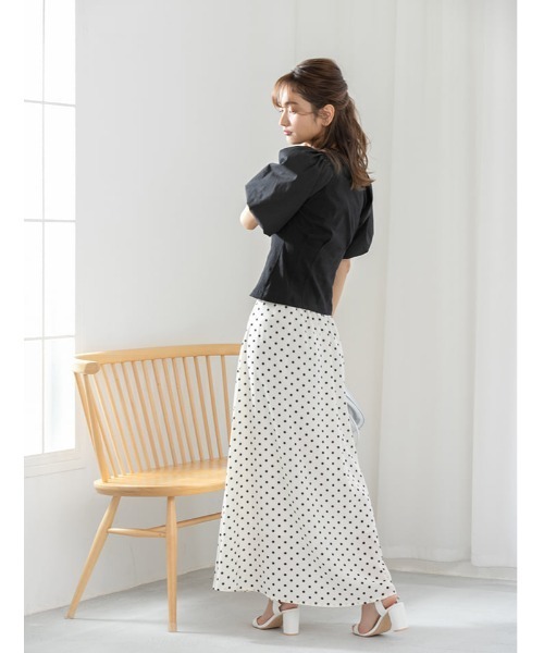 fifth（フィフス）の「ドットロングスカート（スカート・レディース・ホワイト/ブラック・MEDIUM）」の20枚目の写真