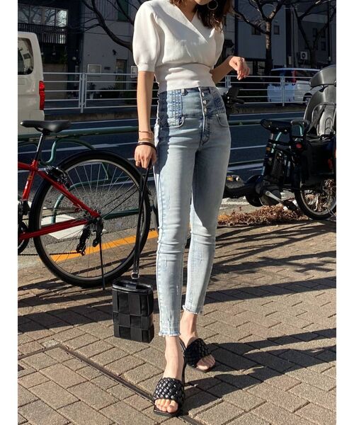 EMODA（エモダ）の「ブレイドスクエアサンダル（サンダル・レディース・ブラック/ホワイト・MEDIUM/LARGE/SMALL）」の8枚目の写真