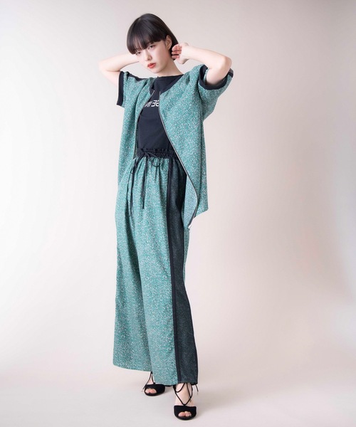 La SRIC（ラスリック）の「La SRIC / メランジ柄2WAYブラウス【セットアップ可】（シャツ/ブラウス・レディース・チャコールグレー/グリーン・38）」の16枚目の写真