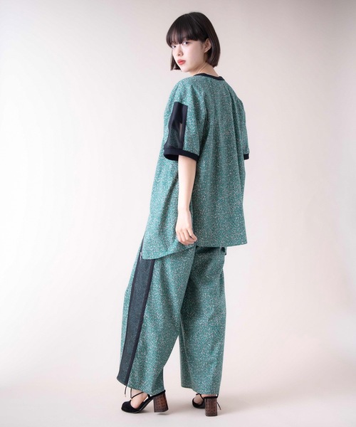 La SRIC（ラスリック）の「La SRIC / メランジ柄2WAYブラウス【セットアップ可】（シャツ/ブラウス・レディース・チャコールグレー/グリーン・38）」の17枚目の写真