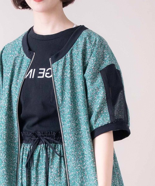 La SRIC（ラスリック）の「La SRIC / メランジ柄2WAYブラウス【セットアップ可】（シャツ/ブラウス・レディース・チャコールグレー/グリーン・38）」の21枚目の写真