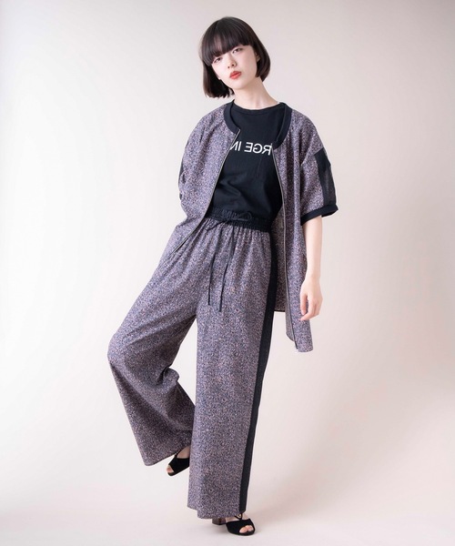 La SRIC（ラスリック）の「La SRIC / メランジ柄2WAYブラウス【セットアップ可】（シャツ/ブラウス・レディース・チャコールグレー/グリーン・38）」の18枚目の写真