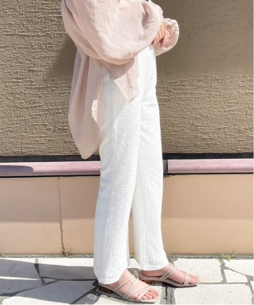 apres jour（アプレジュール）の「レースパンツ【ZOZOTOWN限定アイテム】（その他パンツ・レディース・アイボリー/ピンクベージュ/モカ/オフホワイト・X-LARGE/MEDIUM/SMALL）」の6枚目の写真
