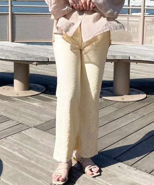 apres jour（アプレジュール）の「レースパンツ【ZOZOTOWN限定アイテム】（その他パンツ・レディース・アイボリー/ピンクベージュ/モカ/オフホワイト・X-LARGE/MEDIUM/SMALL）」の15枚目の写真