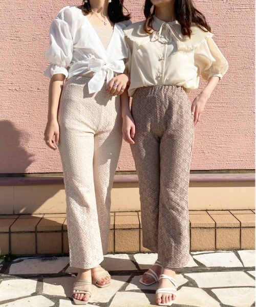 apres jour（アプレジュール）の「レースパンツ【ZOZOTOWN限定アイテム】（その他パンツ・レディース・アイボリー/ピンクベージュ/モカ/オフホワイト・X-LARGE/MEDIUM/SMALL）」の12枚目の写真