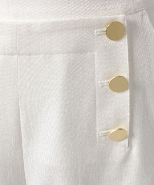 allureville（アルアバイル）の「デニムライクマリンパンツ（デニムパンツ・レディース・ホワイト/ネイビー・1/2）」の8枚目の写真