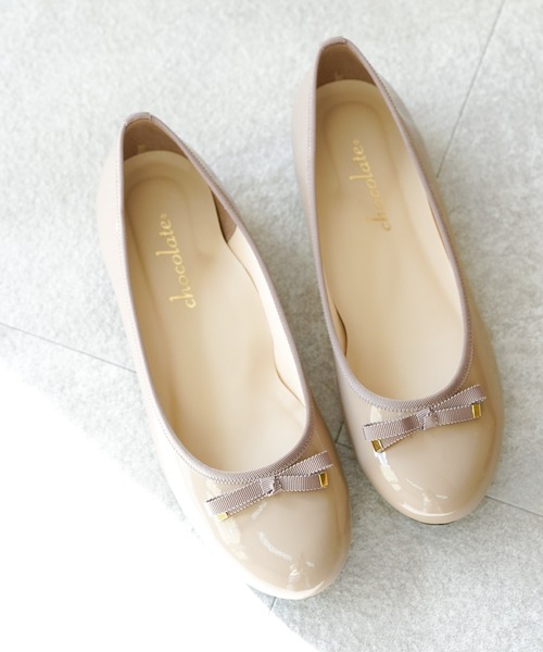 chocolates（チョコラテス）の「防水バレエシューズ【日本製】（バレエシューズ・レディース・ブラック/ベージュ/ネイビー・22cm/22.5cm/23cm/23.5cm/24cm/24.5cm/25cm）」の3枚目の写真