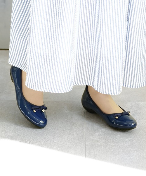 chocolates（チョコラテス）の「防水バレエシューズ【日本製】（バレエシューズ・レディース・ブラック/ベージュ/ネイビー・22cm/22.5cm/23cm/23.5cm/24cm/24.5cm/25cm）」の6枚目の写真