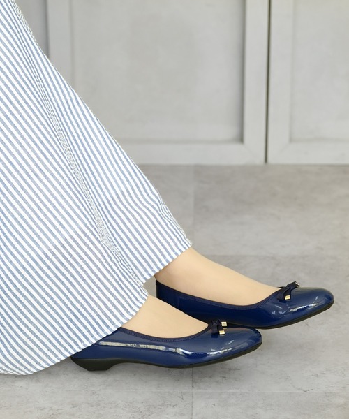 chocolates（チョコラテス）の「防水バレエシューズ【日本製】（バレエシューズ・レディース・ブラック/ベージュ/ネイビー・22cm/22.5cm/23cm/23.5cm/24cm/24.5cm/25cm）」の9枚目の写真