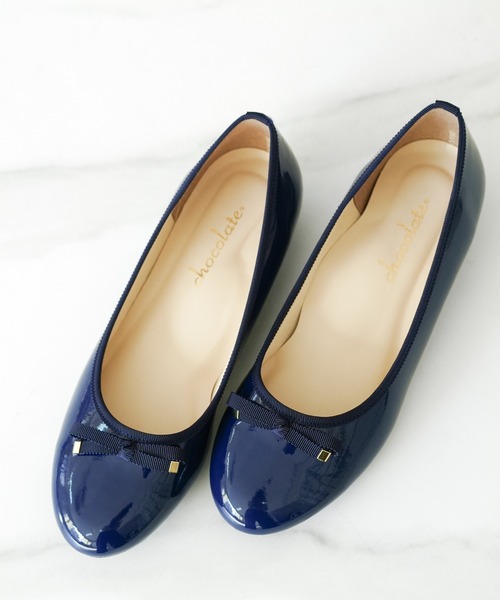chocolates（チョコラテス）の「防水バレエシューズ【日本製】（バレエシューズ・レディース・ブラック/ベージュ/ネイビー・22cm/22.5cm/23cm/23.5cm/24cm/24.5cm/25cm）」の4枚目の写真