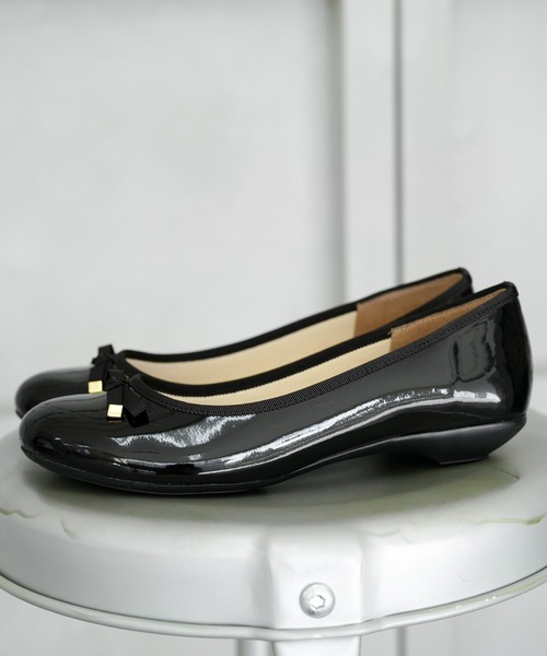 chocolates（チョコラテス）の「防水バレエシューズ【日本製】（バレエシューズ・レディース・ブラック/ベージュ/ネイビー・22cm/22.5cm/23cm/23.5cm/24cm/24.5cm/25cm）」の22枚目の写真