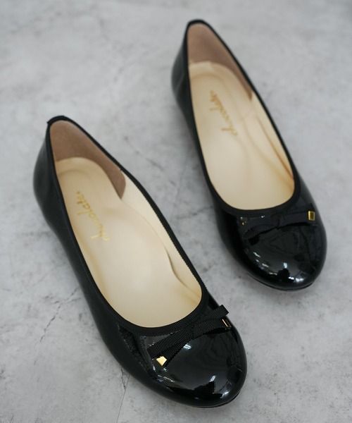 chocolates（チョコラテス）の「防水バレエシューズ【日本製】（バレエシューズ・レディース・ブラック/ベージュ/ネイビー・22cm/22.5cm/23cm/23.5cm/24cm/24.5cm/25cm）」の12枚目の写真