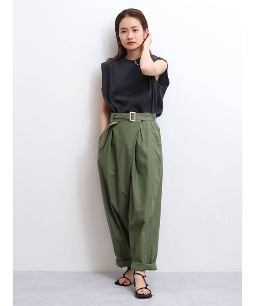 Ungrid（アングリッド）の「【WEB限定】ワッフルルーズタンクトップ（タンクトップ・レディース・オフホワイト/チャコールグレー/オレンジ/ミント/ブルー/パープル・FREE）」の13枚目の写真