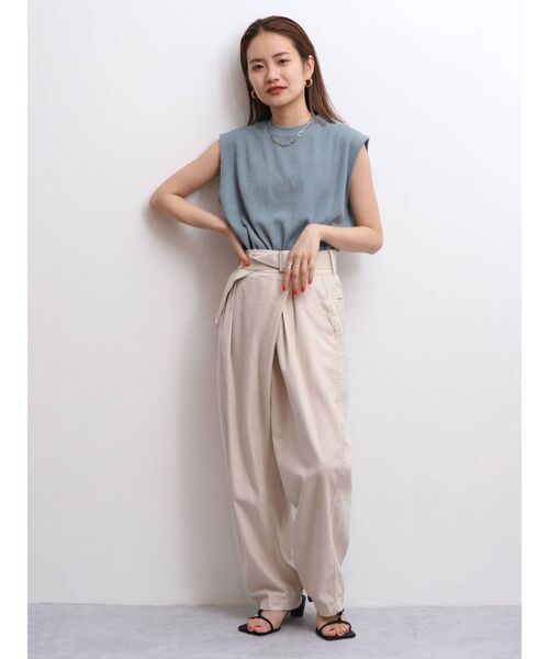 Ungrid（アングリッド）の「【WEB限定】ワッフルルーズタンクトップ（タンクトップ・レディース・オフホワイト/チャコールグレー/オレンジ/ミント/ブルー/パープル・FREE）」の21枚目の写真