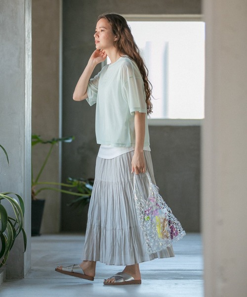 niko and...（ニコアンド）の「オリジナルPVCメッシュトートバッグ（トートバッグ・レディース・パープル/ブルー/イエロー/オレンジ/その他1・0）」の11枚目の写真