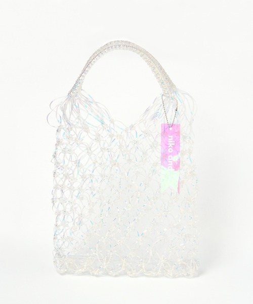 niko and...（ニコアンド）の「オリジナルPVCメッシュトートバッグ（トートバッグ・レディース・パープル/ブルー/イエロー/オレンジ/その他1・0）」の15枚目の写真