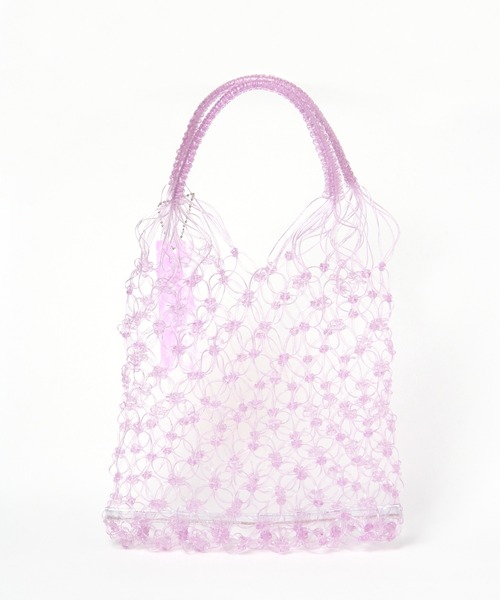 niko and...（ニコアンド）の「オリジナルPVCメッシュトートバッグ（トートバッグ・レディース・パープル/ブルー/イエロー/オレンジ/その他1・0）」の7枚目の写真