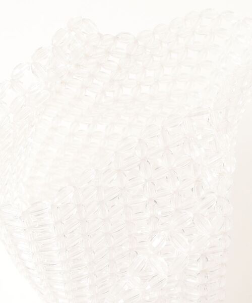 SPINNS（スピンズ）の「ビーズトートバッグ（トートバッグ・レディース・クリア・ONESIZE）」の4枚目の写真