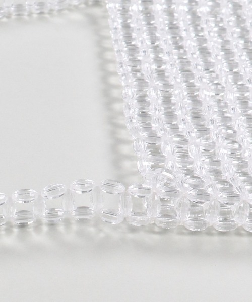 SPINNS（スピンズ）の「ビーズトートバッグ（トートバッグ・レディース・クリア・ONESIZE）」の6枚目の写真