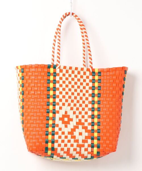 SANRAMI（サンラミ）の「(SANRAMI)メルカドバッグ（トートバッグ・レディース・ブラック/オレンジ・FREE）」の3枚目の写真