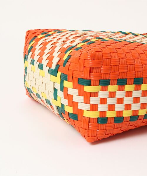 SANRAMI（サンラミ）の「(SANRAMI)メルカドバッグ（トートバッグ・レディース・ブラック/オレンジ・FREE）」の6枚目の写真