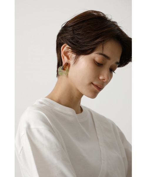 AZUL by moussy（アズールバイマウジー）の「CLEAR NUANCE EARRINGS/クリアニュアンスピアス（ピアス（両耳用）・レディース・クリア/グリーン系その他・FREE）」の8枚目の写真