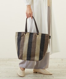 ROOTOTE | ルートート/ストライプ トートバッグ LT.ミディアム.クロケット.ライン-A(トートバッグ)