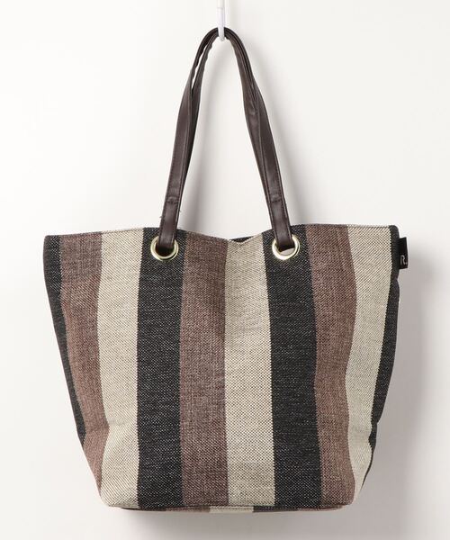 ROOTOTE(ルートート)の「ルートート/ストライプ トートバッグ LT.ミディアム.クロケット.ライン-A(トートバッグ・レディース・ブルー/ブラウン/ピンク・FREE)」の7枚目の写真