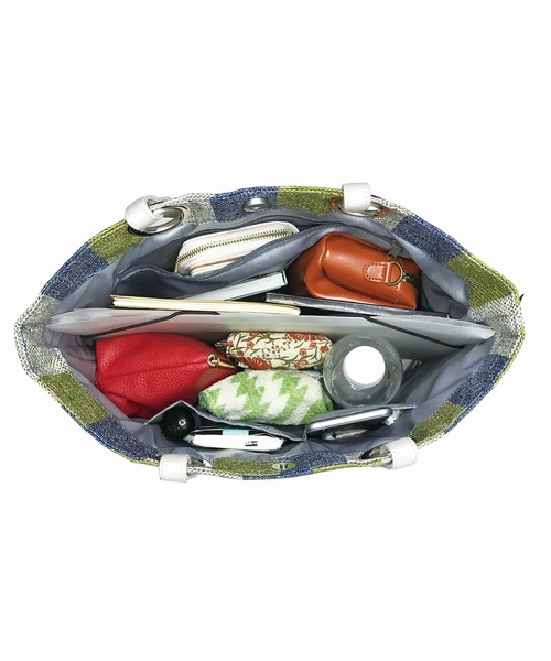 ROOTOTE(ルートート)の「ルートート/ストライプ トートバッグ LT.ミディアム.クロケット.ライン-A(トートバッグ・レディース・ブルー/ブラウン/ピンク・FREE)」の19枚目の写真